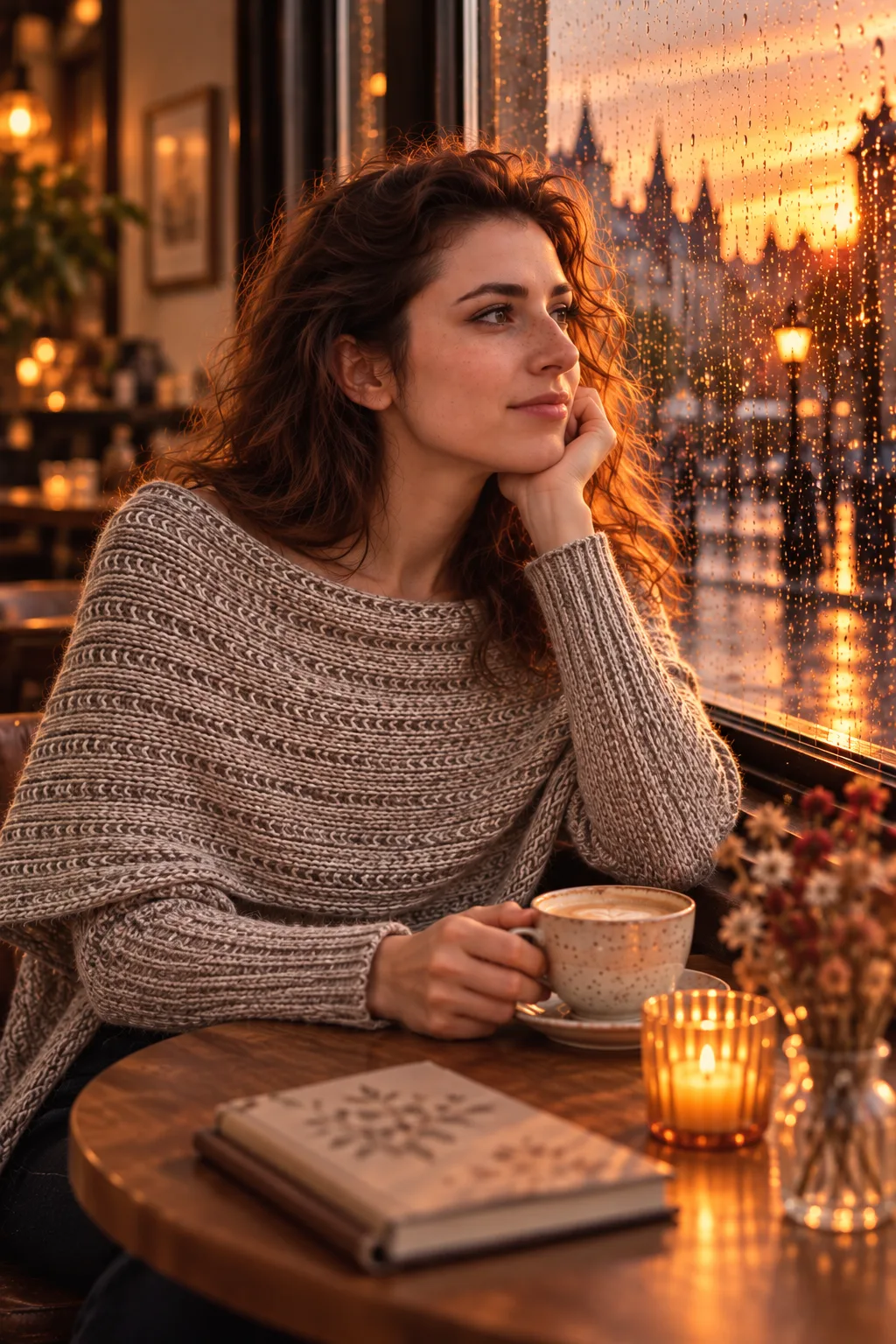 in the cafe